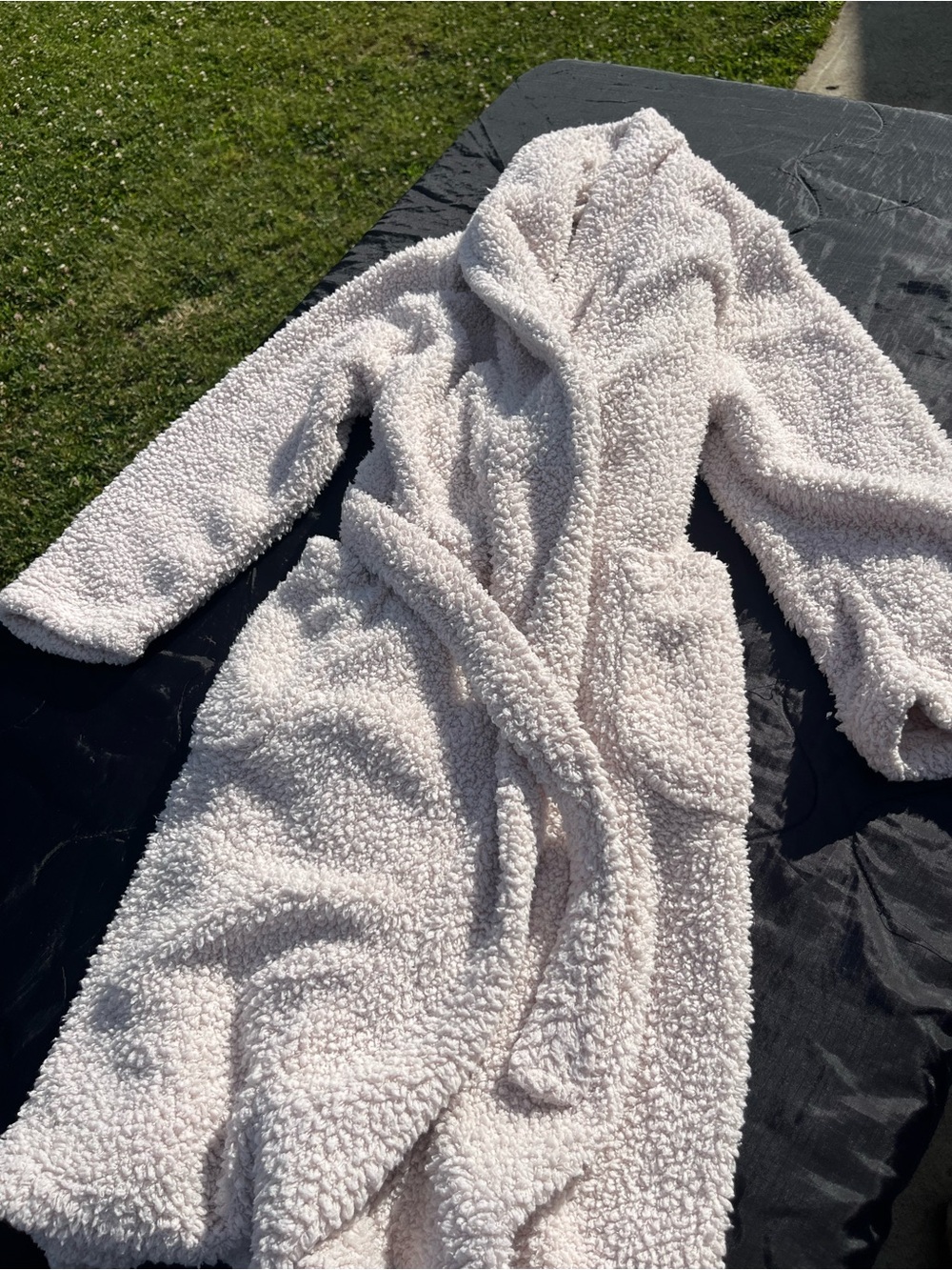Ulta Beauty Plush Sherpa Robe in Light Pink